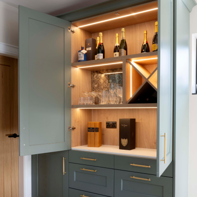 CNK Designs Bespoke Smoke Green Kitchen 11