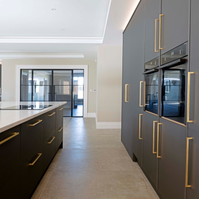 matt grey kitchen design 1