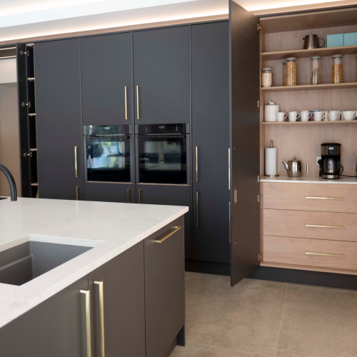matt grey kitchen design 4
